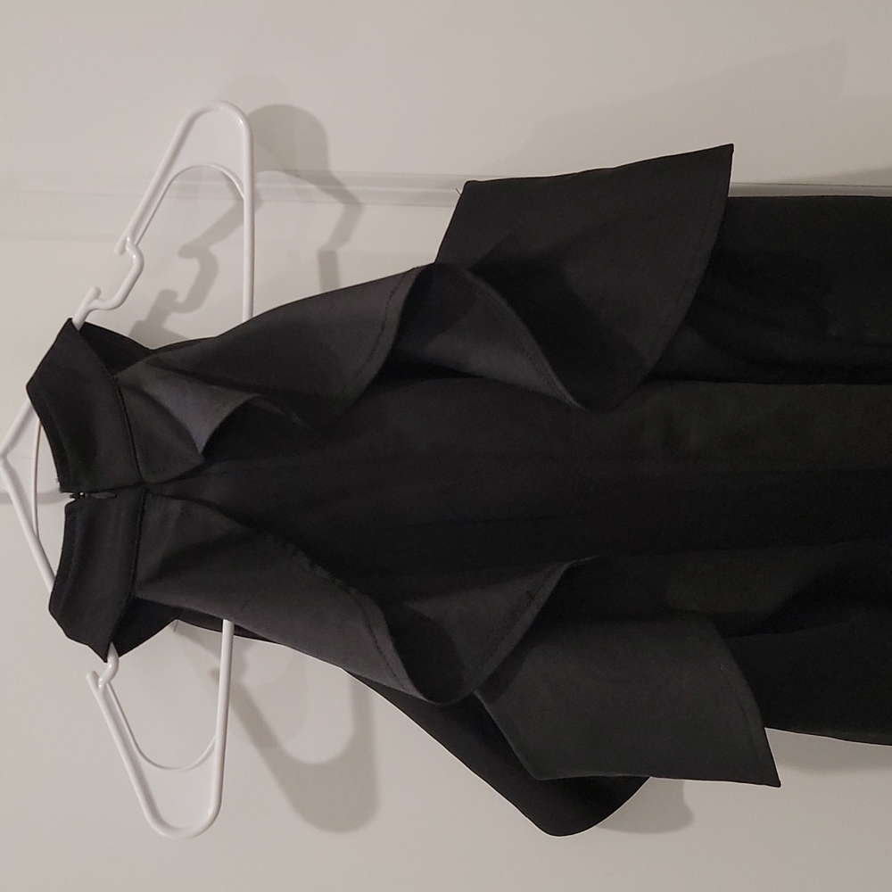 Black Cold Shoulder Dress - Picture 4 of 5